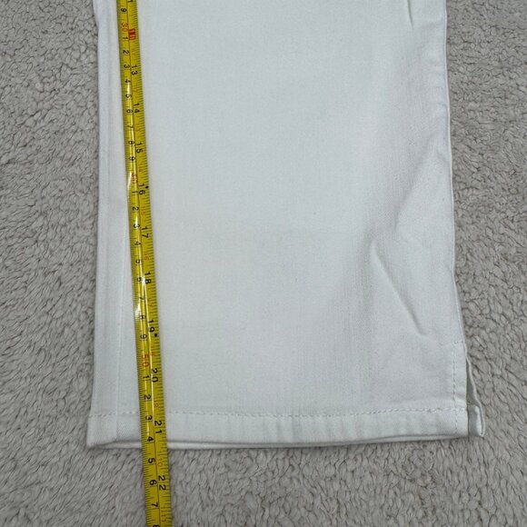 NYDJ Lift X Tuck Women's Crop White Denim Pants, Size 12 NWOT - Picture 10 of 11